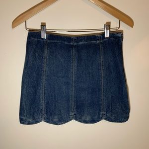 Scalloped jean skirt - Altar’d State - NTW